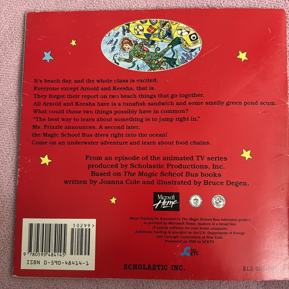 1995-1996 Magic School Bus books (food chain and how things grow) & Notebook - Picture 7 of 16